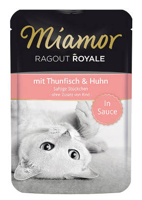 Miamor Ragout Royale Tonfisk & Kyckling i sås kattfoder 100g - Våtfodertunnor - 4000158740717 - 1