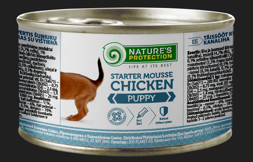 Natures Protection Super Premium Starter Mousse Kyckling 200g - Hundens våtfoder - 4771317455147 - 1