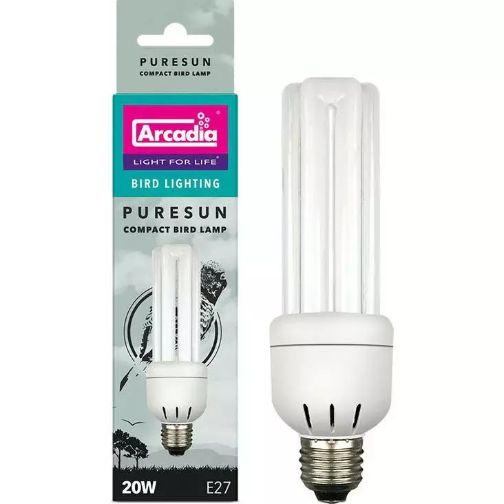 Arcadia Puresun Bird Lamp 20W E27 - Fågelprodukter - 5018296207077 - 1