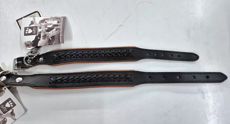 Hurtta Leder-Leinenhalsband - Hunde Lederhalsbänder - 6410320914217 - 1