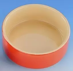 Keramische rot-orange Schale - Kaninchips und Nagerfuttertröge - 4033766789267 - 1