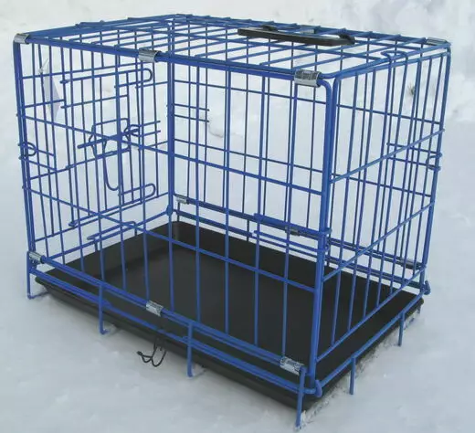 Metallihäkki XL sininen 109x70x76cm - Hundburar - 6430035774647 - 1