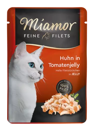 Miamor Fine Filets Chicken & Tomato Wet Cat Food 100g - Wet Cat Food Pouches - 4000158740847 - 1