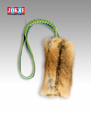 Jokke Kaninpälssticka med fjädrande handtag - Hundträningsleksaker - 6417114741448 - 1