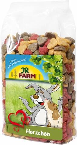 Jr. Farm Small Hearts Small Animal Treats 200g - Rabbit and Rodent Treats - 4024344117398 - 1