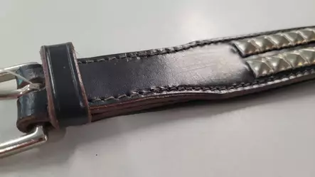 Valens schwarzes Nietenhalsband - Hunde Lederhalsbänder - 6430019464908 - 2