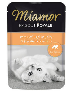 Miamor Ragout Royale Kitten Geflügel in Gelee Katzen-Nassfutter 100g - Nassfutterbeutel - 4000158740588 - 1