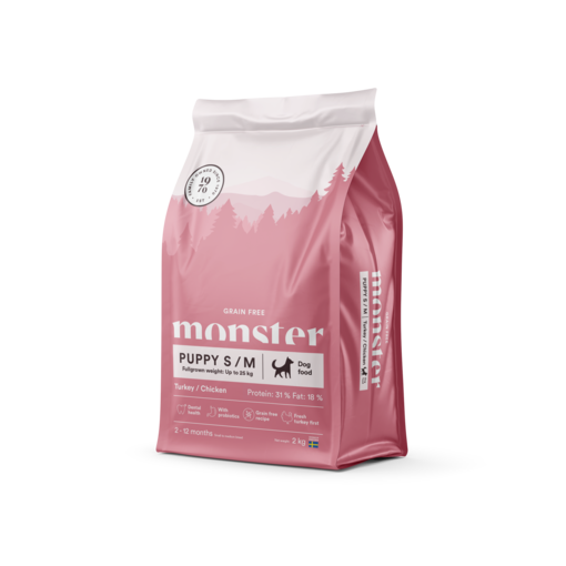 Monster Dog Grain Free Puppy Small/Medium Dog Food - Monster Dry Dog Food - 7350040125328 - 0