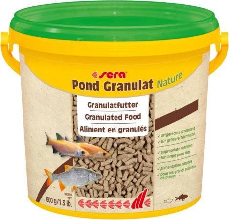 Sera Pond Granulate Nature 3.8L 600g - Dry Fish Food - 4001942071758 - 1