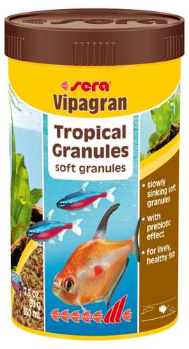 Sera Vipagran sjunkande pellets - Grundfoder för akvariefiskar - Fiskars torrfoder - 4001942002028 - 1