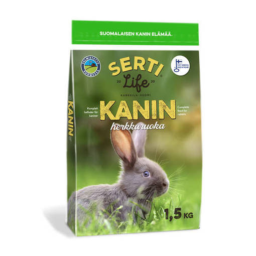 SertiLife Kanin godisfoderpellets 1,5 kg - Kaninfoder - 6430076916938 - 1