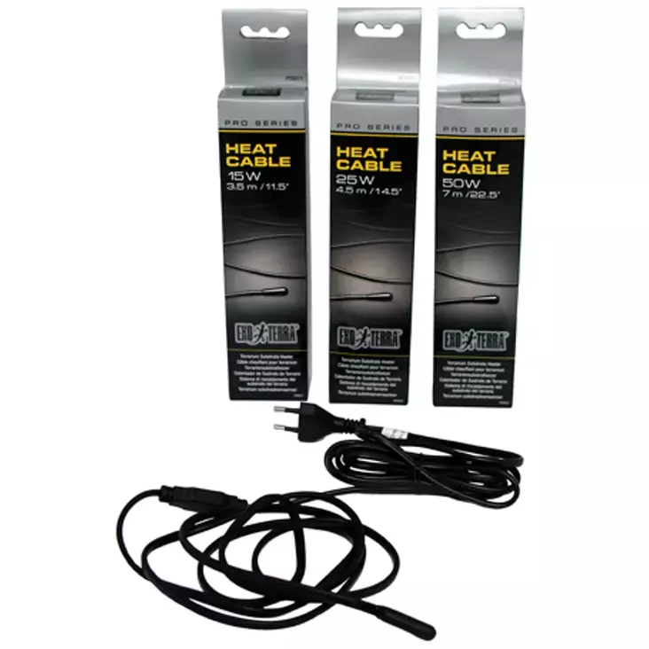 Exo Terra Heat Cable 15W 3.5m Heat Cable - Terrarium Lighting and Heating - 015561220118 - 1