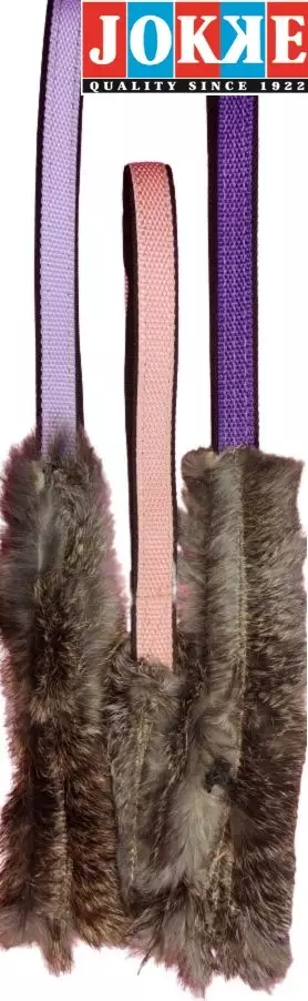 Jokke PastelRabbit 30cm PINK - Hundetrainingsspielzeug - 6417114357328 - 1
