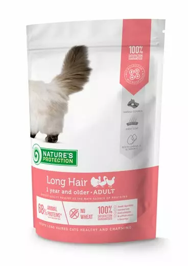 Natures Protection Long Hair 400g - Spezial-Trockenfutter für Katzen - 4771317457608 - 1