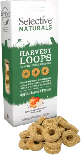 Supreme Selective Harvest Loops Treat 80g - Rabbit and Rodent Treats - 730582000388 - 1