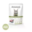 Amanova Katze Erwachsene Sterilisiertes Lamm & Sardine 85 g Beutel - Nassfutterbeutel - 8413037335809 - 1