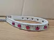 Hollola White Half-Choke Diamond Collar - Half-Choke Dog Collars - HOL19 - 1