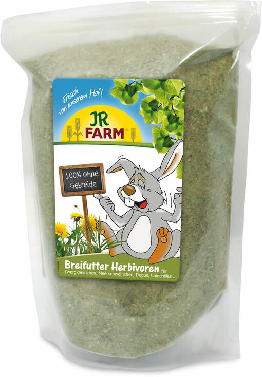 Jr. Farm Pflanzenfresser Ergänzungsfutter 200g - Ergänzungsfuttermittel für Kaninchen und Nagetiere - 4024344162589 - 1