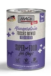 Macs Monoprotein Hirsch/Reh 400g - Hundnassfutter - 4027245009519 - 1
