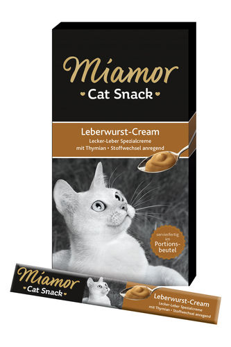 Miamor Kattkräm Leverpastej 6x15g kattgodis - Kattens godis - 4000158743039 - 1