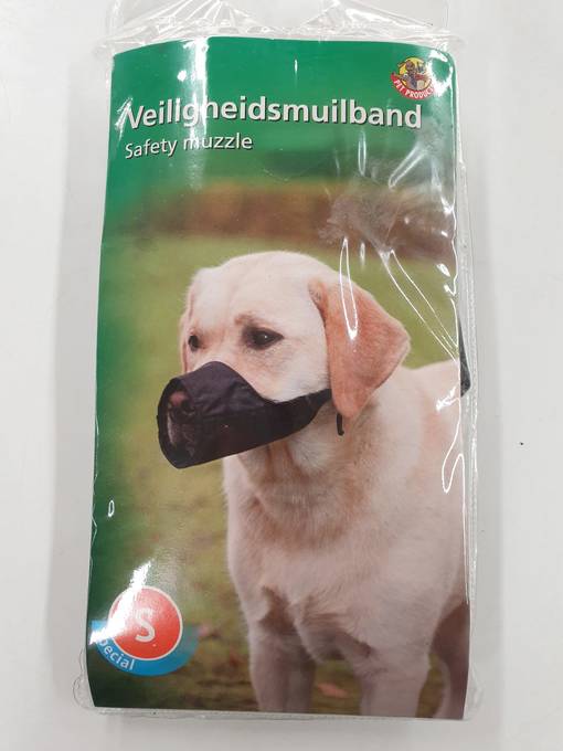 Nylon Muzzle för stora hundar - Hundsnutskydd och halsband - 8712695021209 - 1