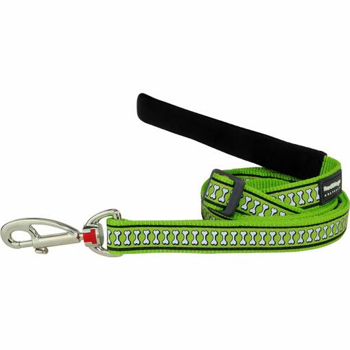 RedDingo Reflective Leash with Bone Patterns - Dog Leashes and Other Leads - 9330725054189 - 1