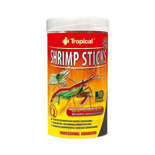 Tropical Shrimp Sticks Complete Feed for Shrimp 250ml - Dry Fish Food - 5900469633649 - 1