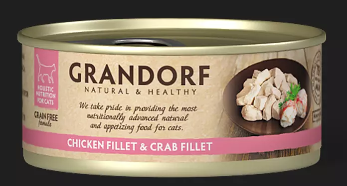 Grandorf C ChickenB Crab Fillet 70g - Våtmat i burk för katt - 5407007850259 - 1