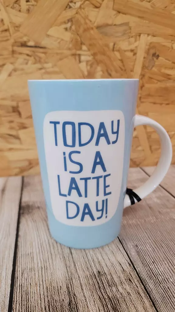 Otter House Idag är en Latte Dag mugg - Djurrelaterade produkter - 5017680012709 - 1