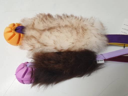 Zayma lammskinn leksak med boll för hundar - Hundträningsleksaker - ZLAMBSB - 1