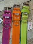 El Perro Halsband med Fleecefoder 5cm - Hundens låsbara tygband - PERRO5P65O - 2