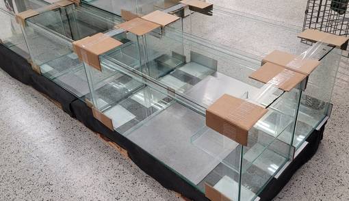 Glas Terrarium 63 liter med hylla - Bur, terrarier och inhägnader för smådjur - TERRA63T - 1