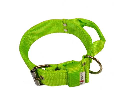 El Perro Handle Collar - Dog Lockable Fabric Collars - PERRO55V - 1