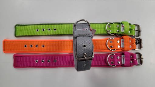The Dog Collar with Fleece Lining - Dog Lockable Fabric Collars - PERROP50V - 1